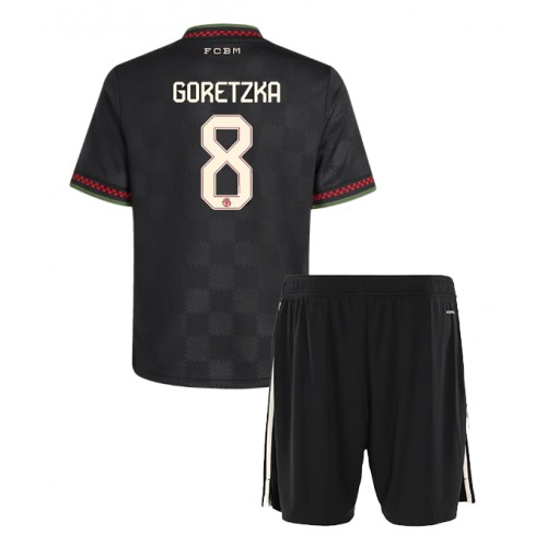 Stroje piłkarskie Bayern Munich Leon Goretzka #8 Koszulka Trzeciej dla dzieci 2025-26 Krótki Rękaw (+ szorty)